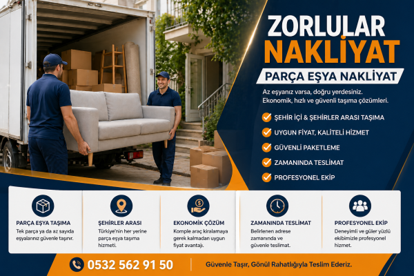 Parça Eşya Nakliyat Fiyatları