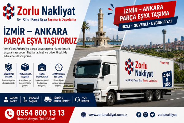 İzmir Ankara parça eşya taşıma
